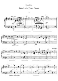 Quatre pieces pour piano - Franz Liszt